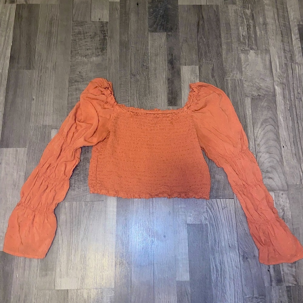 Wild fable long sleeve crop top